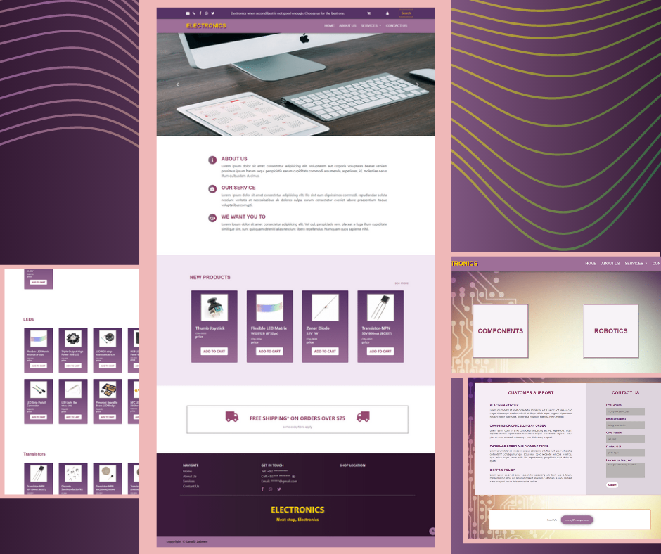 e commerce website